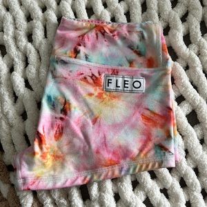 fleo rainbow sherbert shorts